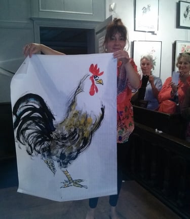 peinture chinoise coq