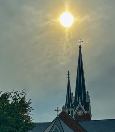 "Sunlit Spires of St. Francis" Quincy, IL, USA