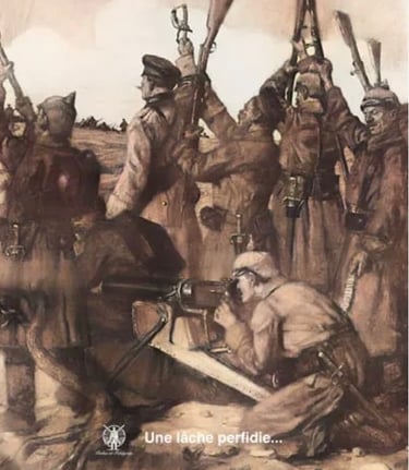 Lâche guet-apens perpétré par les Allemands