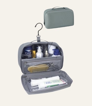 Picture of Cumbanho Hanging Toiletry Bag for Men Graphite Grey