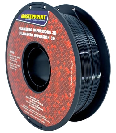 Filamento De Impressora 3d Pet-g 1,75mm 1kg Preto Preto