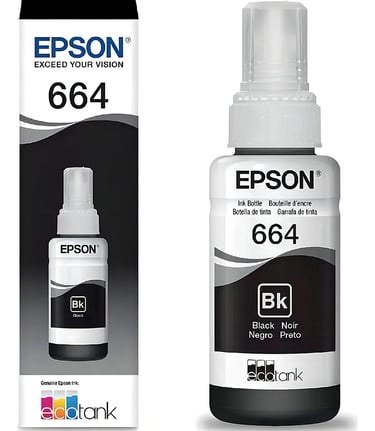 Tinta de impressora preta Epson T664120 70 ml