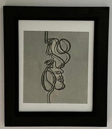 Oleo print  Wall Art . Modern Wood  Wall Art., this product is manufactured to order