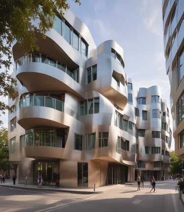 A modern living space featuring stylish furniture and natural light.