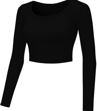black full sleeves top for women