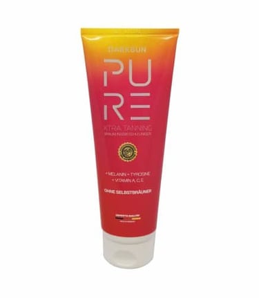 Vitamin A C E 125ml soliariumo kremas - raudona-geltona pereinančių spalvų pakuotė