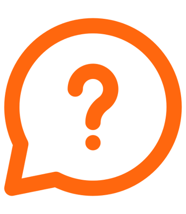 Chat bubble with question mark