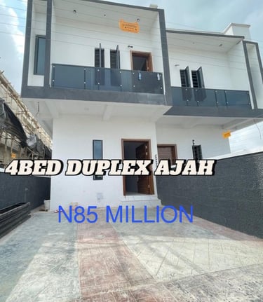 4 bedroom duplex for sale in ajah sangotedo lekki lagos