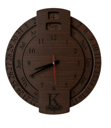 Dark tone custom clock