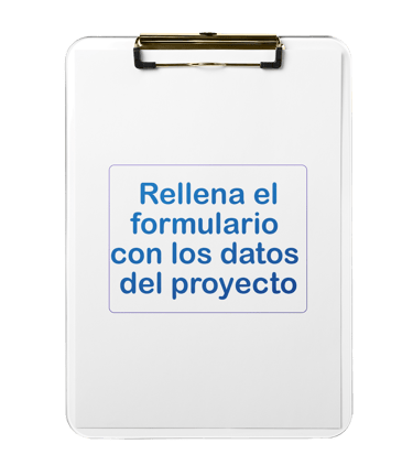 Rellena el formulario con datos de proyecto