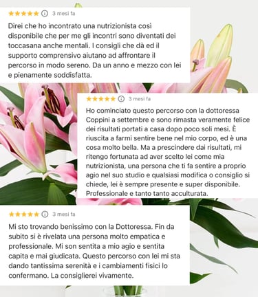 Francesca Coppini, nutrizionista a Vicenza e Firenze, approccio empatico e scientifico alimentazione