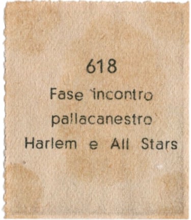 1951-albosport-editrice-didasco-basketball-card-618 harlem globetrotters (back)