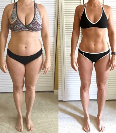 before and after body transformation personal training program