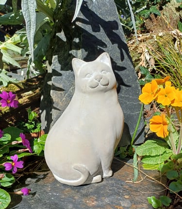 chat ornement tombe, décoration décès animal