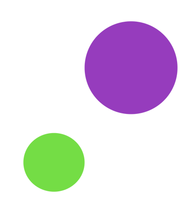 petit point vert et point violet