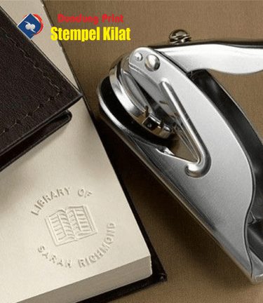 contoh percetakan stempel embos atau timbul di dundung print makassar