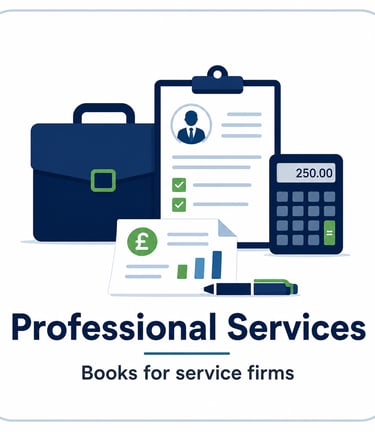 Professional services bookkeeping for consultants, agencies, lawyers, architects, engineers, and ser