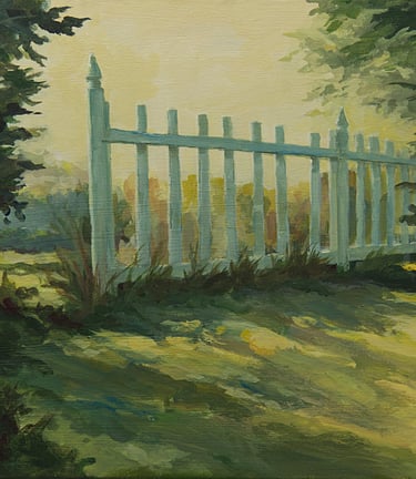 "Good Neighbors" Acrylic on Canvas $950