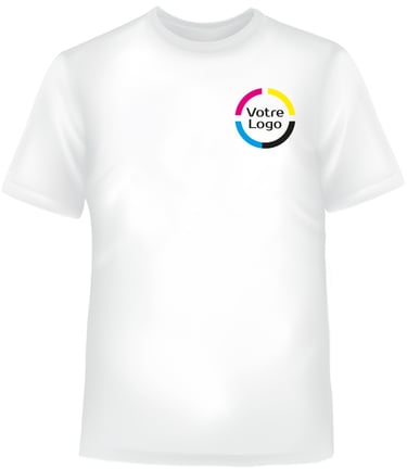 Tshirt blanc personnalisé - 16 Print - charente