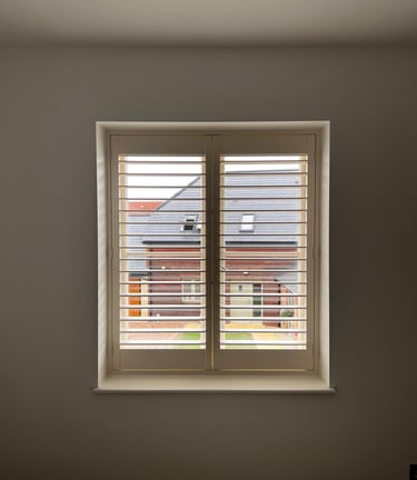 Bedroom window shutters oxford