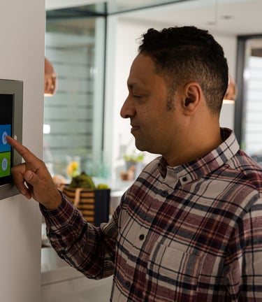 Utilisation d'un tableau de bord, domotique, smarthouse