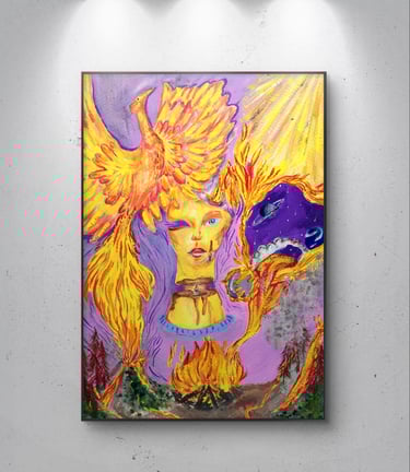 fire element painting