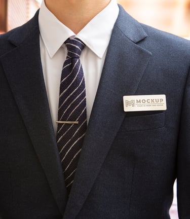 Badges magnétiques en aluminium