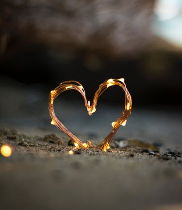 A heart on the beach. Reiki is something that exists everywhere, anytime."