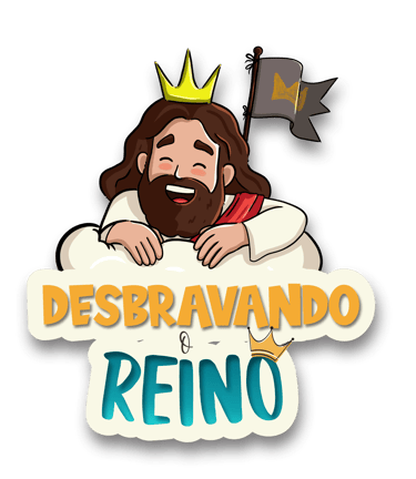 a cartoon jesus with a crown on his head