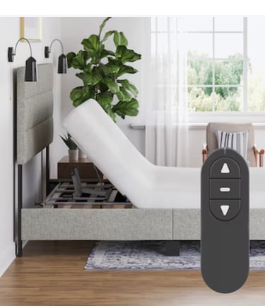 Adjustable bed for older person