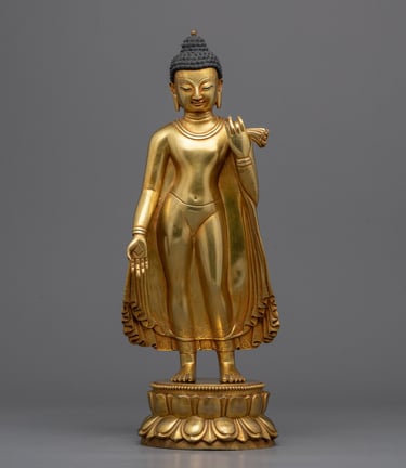 "decorative brass statues"