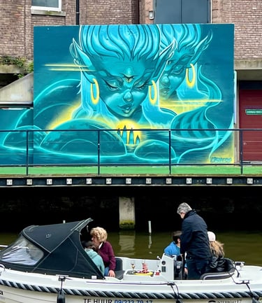 The Siren’s Light - Mural in Bélgica, muralism, street art, urban art by Ona Salvador