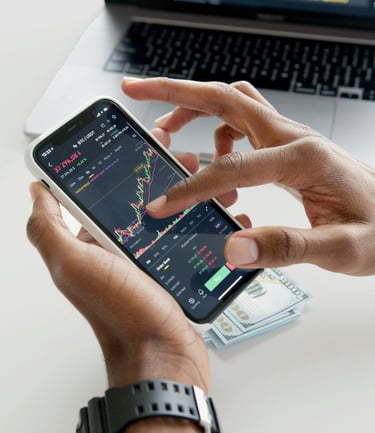 inversión joven móvil dinero