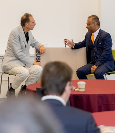 Nadeem Azhar and Michael Richards