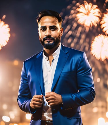 Fireworks Behind