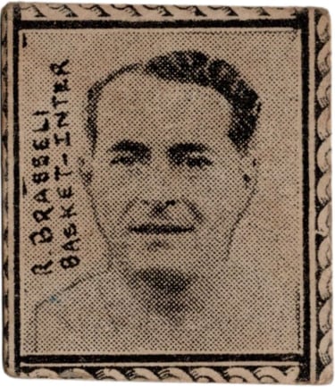 1947 Sportlandia Olimpico R. Brasseli Basket-Inter Basketball Card from Uruguay