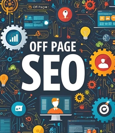 Off page SEO concept illustration