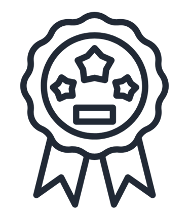 a ribbon with icons inside with transparent background