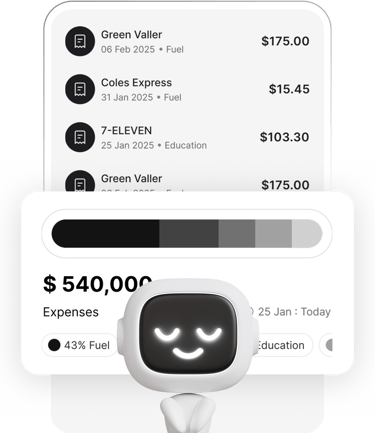 Taxr expense list – organised view of all scanned receipts and categorised expenses