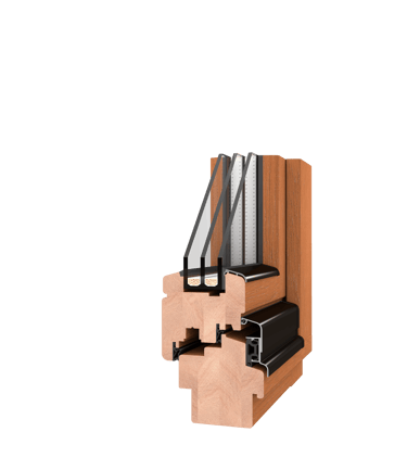 Medžio profilio langai