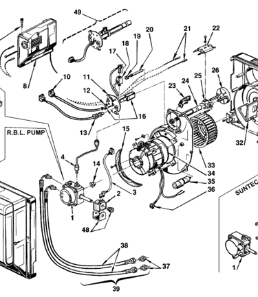 repuestos quemadores de gasoil BAXI Crono kadetronic