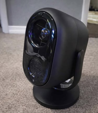 Compact electric space heater designed for quiet warmth and modern home comfort