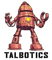 Robot logo for artist Tal Avitzur's Talbotics Workshop.