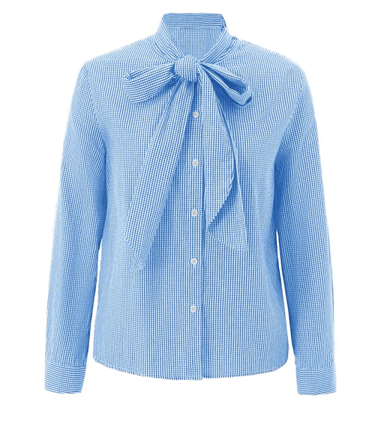 Cicybell women's sky blue plaid shirt