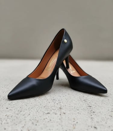Scarpin Vizzano Sapato Salto Médio Bico Fino Social Original