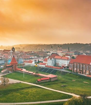 Kauno centras iš aukštai