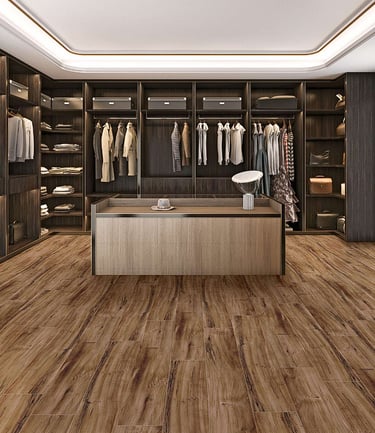 Walnut Color Laminate Flooring Installed Images