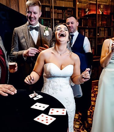 laughing guests