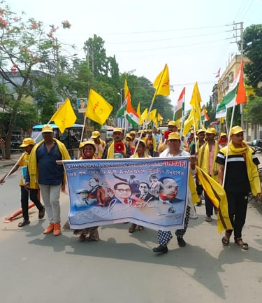 On 14th April 2025, INSAF in Sainthia Town pays deep respect and gratitude on Ambedkar Jayanti.