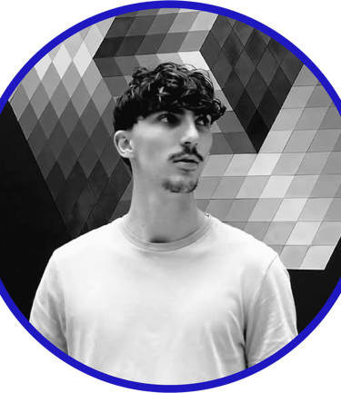 a man with a mustache and a mustache on his face